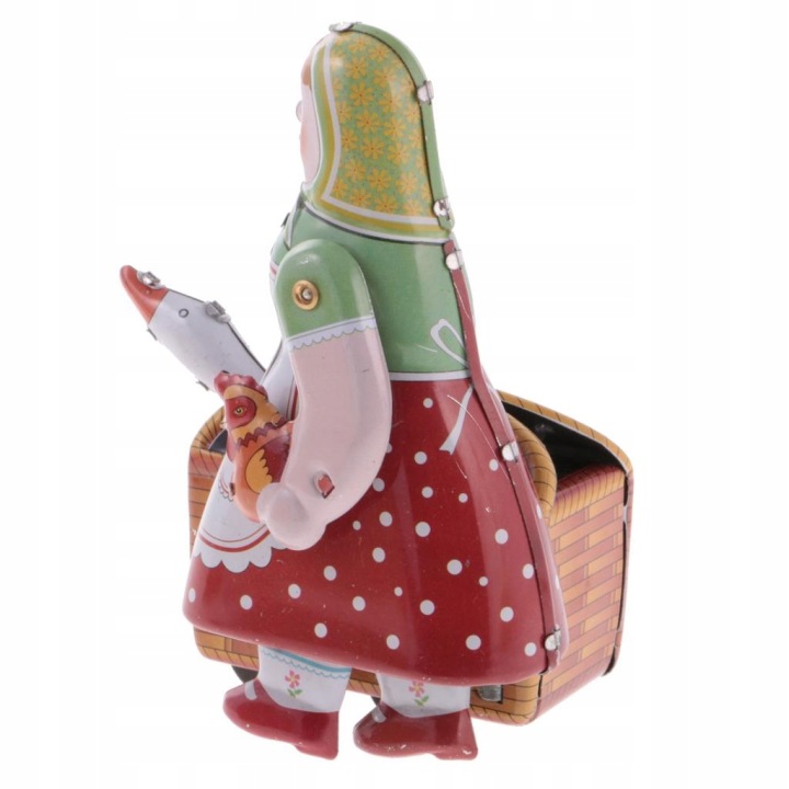 Wind Up Tin Toy Селянська Жінка З Кошиком — фото 7