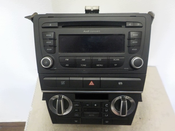 A3 II 8P consolle medio RADIO cestino PANEL 2 DIN
