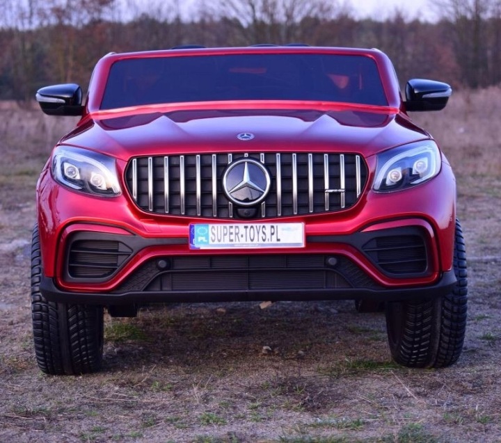 Авто на акумуляторі Mercedes GLC 63S Двомісний LED MP3 Червоний Лакований — фото 15