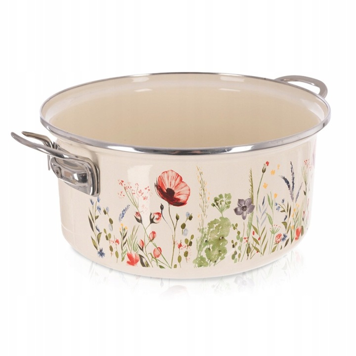 Hrnec smaltovaný krémový Maki 26 cm, 5 l