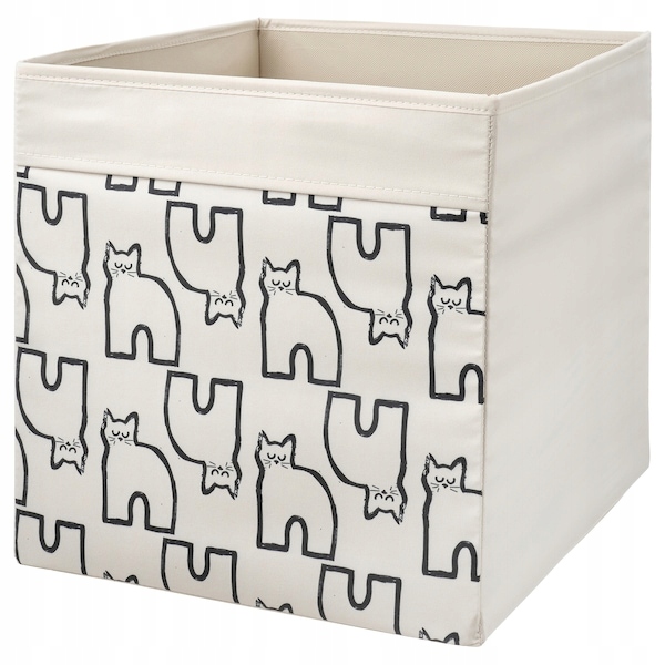 IKEA Дрона Коробка 33x38x33 чорний контейнер горошок вкладиш для стелажа kallax — фото 14