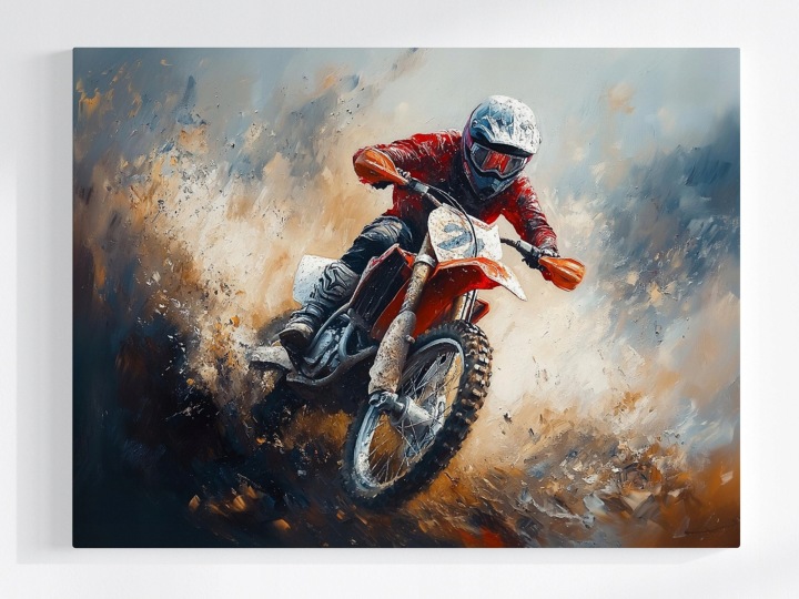 Plakát Motor Sport Motokros Skok Akce Adrenalin 100x75