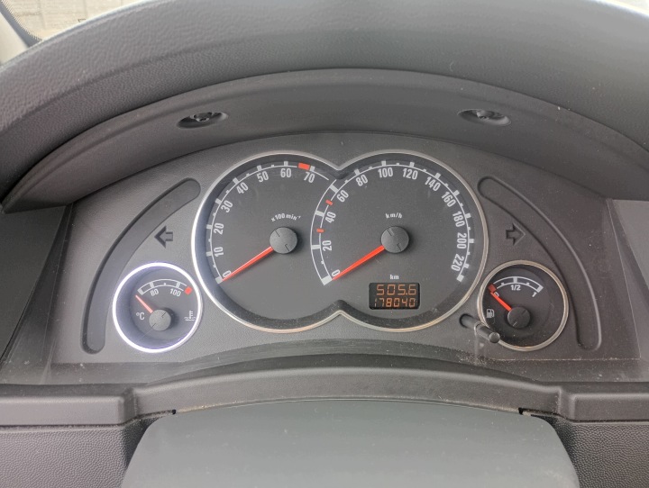 dials dials tachometer Opel Meriva A FL 06-10 przebieg 178 040km