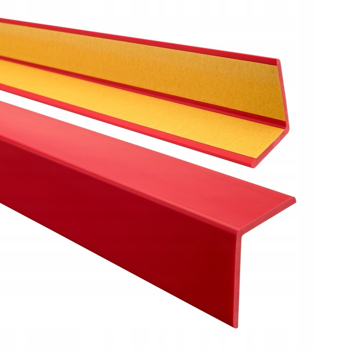 Úhelník měkký PVC,ochranný, samolepicí, 50/50 červený, 2 m