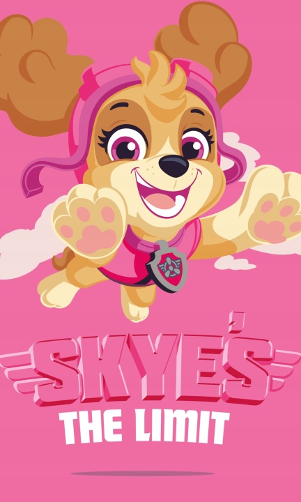 Рушник для дитини для дитсадка 30x50 см щенячий патруль SKYE щенячий патруль казка