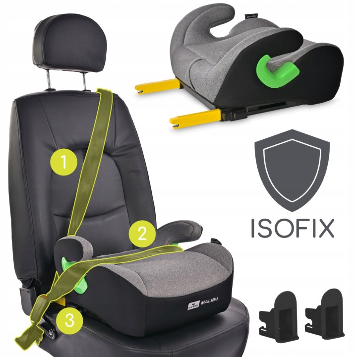 Підставка Крісло 125-150 см бустер Malibu ISOFIX I-SIZE 125-150 см Lorell — фото 11