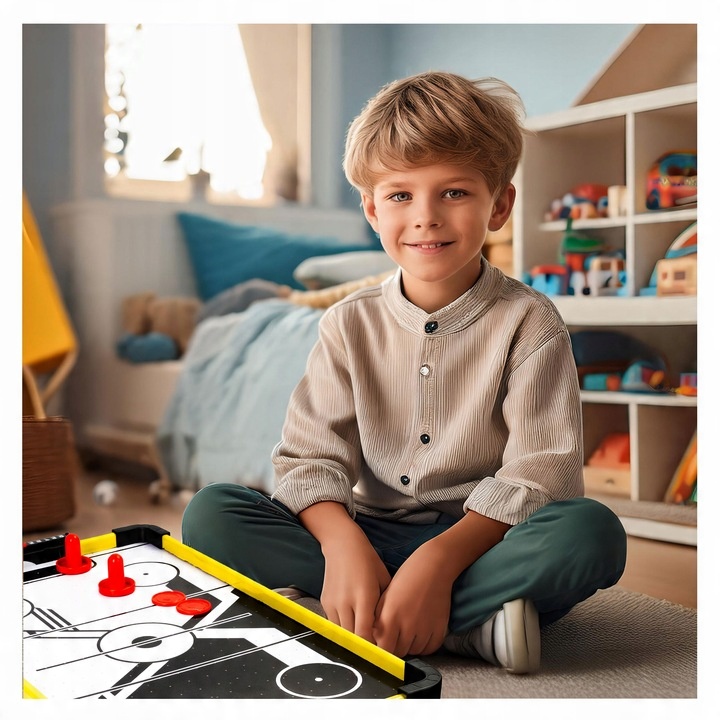 CYMBERGAJ GAME TABLE WITH AIR FLOW SYSTEM BATTERY OPERATED HOCKEY FOR KIDS GAME Brand click4TOYS