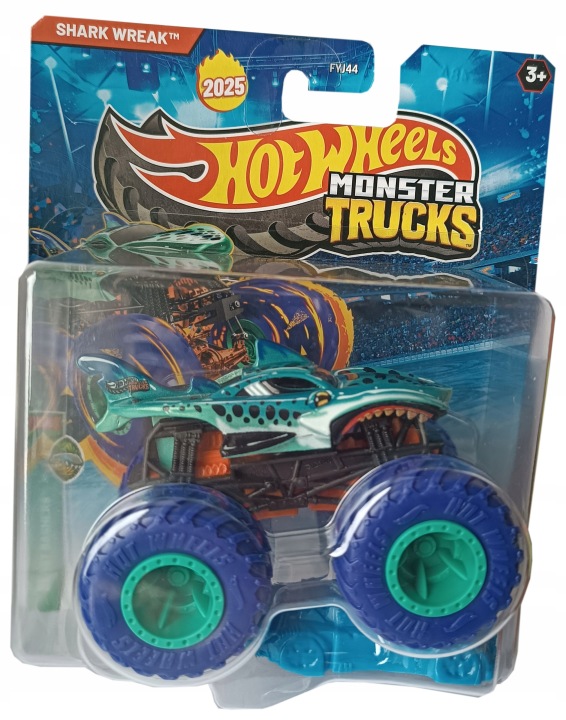 Shark Wreak Diecast Hot Wheels Акула 1:64 Авто Monster Trucks Машинка 9 см