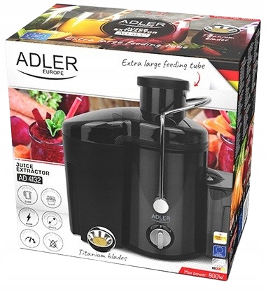 Купить Соковыжималка Adler AD4132, титановые шнурки 800 Вт для фруктовых и ощных соков: фото, фото, характеристики во внутреннем журнале Aredi.ru