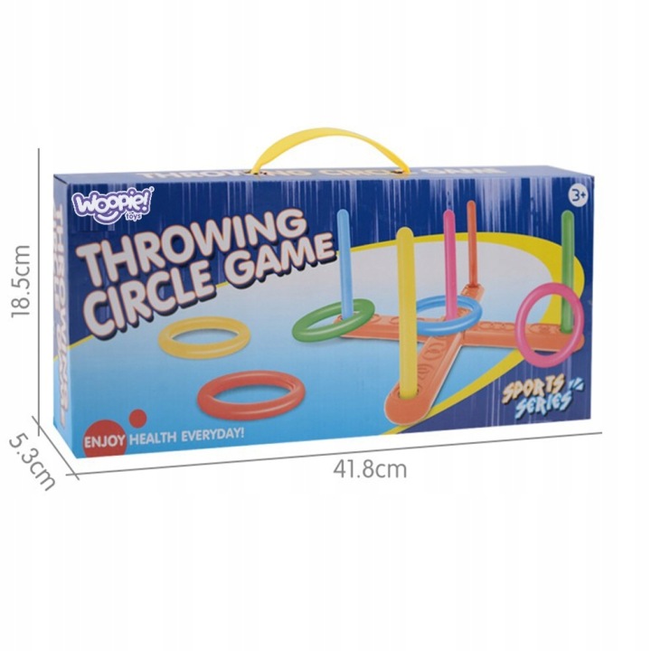 GRA ZRĘCZNOŚCIOWA SERSO FUN CIRCLE GAME RZUT OBRĘCZAMI DO CELU WOOPIE Minimalna liczba graczy 1