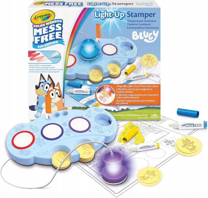 CRAYOLA Колір Wonder Bluey З підсвічуванням Штамп Печатки — фото 2