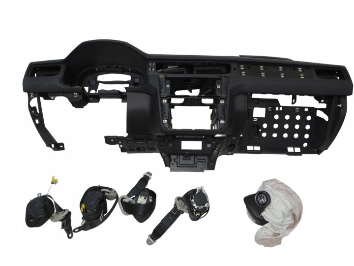 Cruscotto KIT COMPLETE airbag consolle airbag CINTURA SICUREZZA ANTERIORI VW CADDY III 2K5 15-20R. 2K5858077