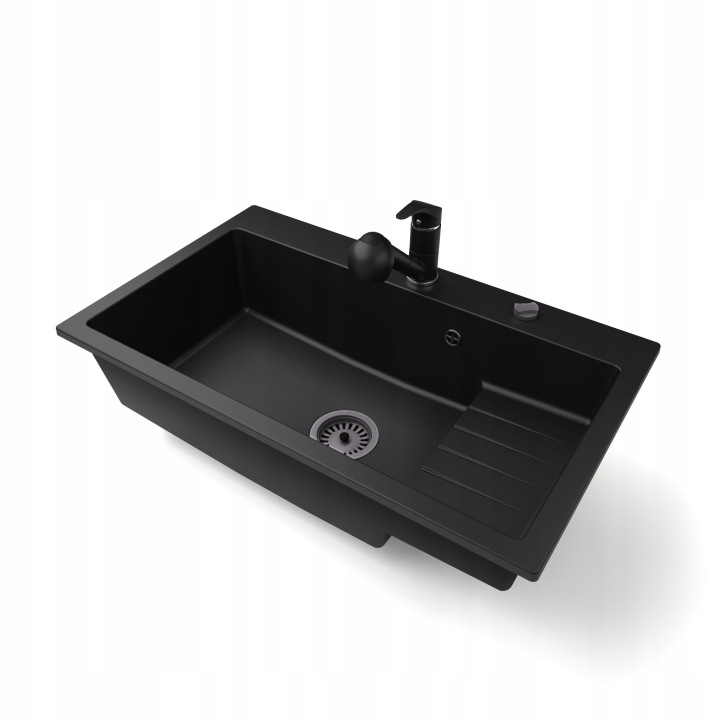 Kuchyňský dřez Jednokomorový Aron Sifon Automatický Baterie Atut