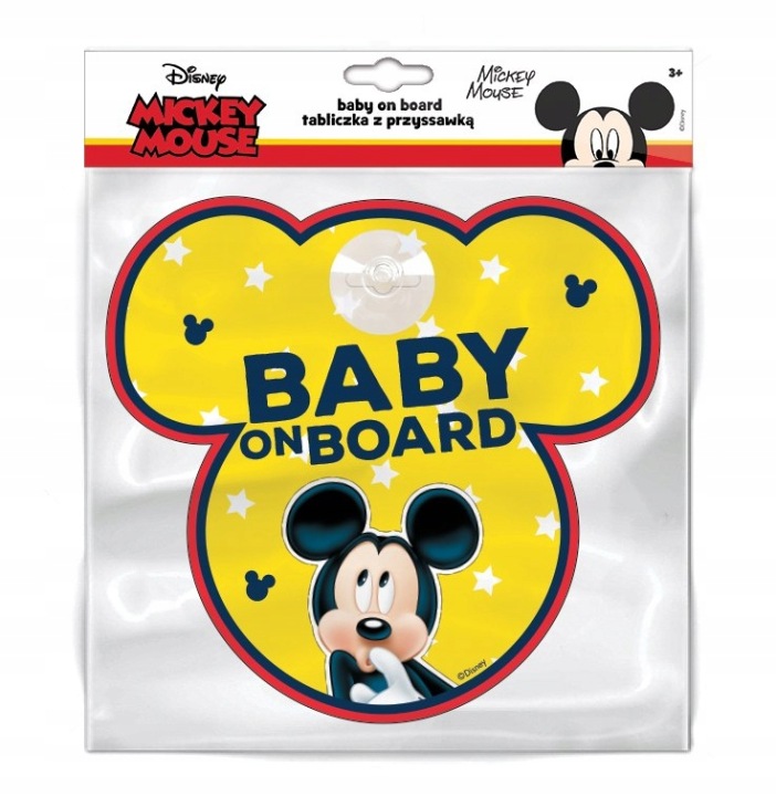 Табличка Baby On Board, Mickey — фото 2