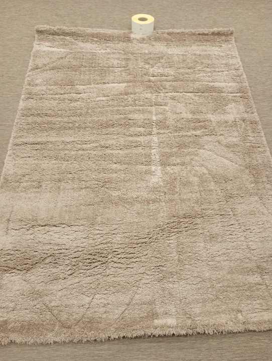 Koberec Shaggy béžový 160 x 220 cm – měkký, moderní, 3D Ahenk