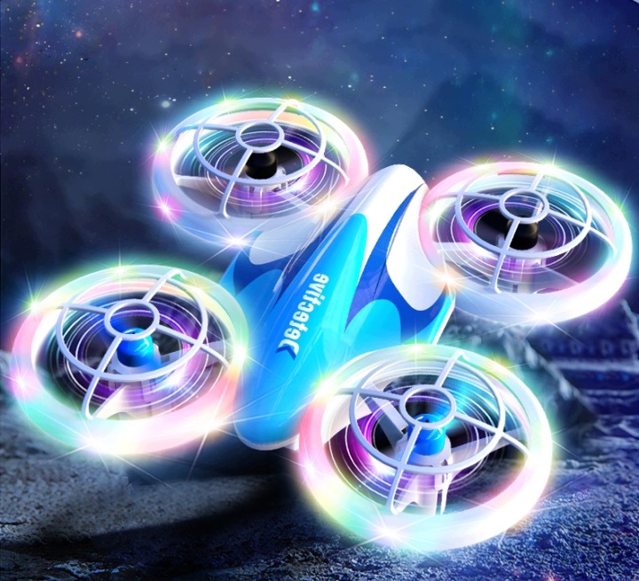 Міні дрон для дітей RC з LED 360° трюки іграшка ідеальний подарунок — фото 4
