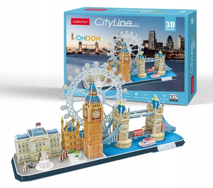 Пазли 3D 107 ел. City Line London Cubic Fun 32470 — фото 10