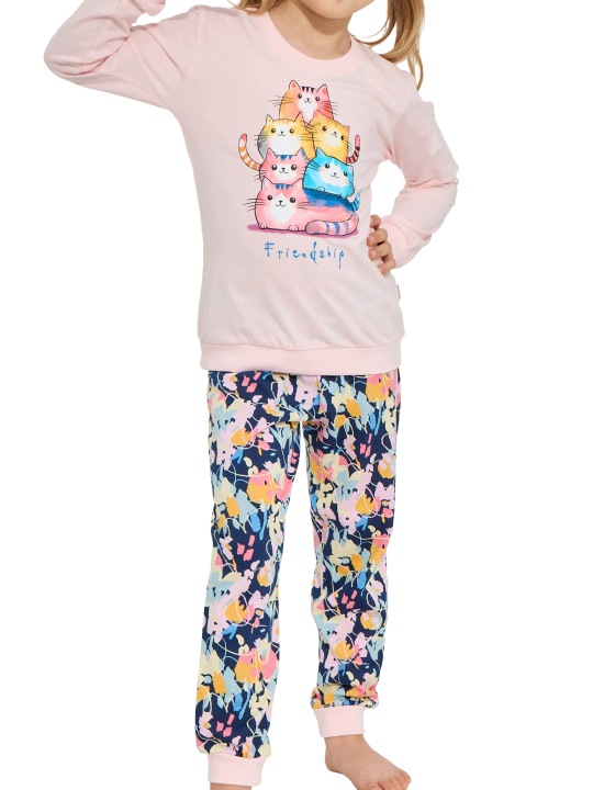 Піжама дівчача Cornette 592/210 Friendship р. 170 pusheen бавовняна