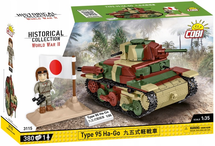 Cobi конструктор COBI 3115 транспортний засіб TYPE 95 HA- GO японувати TANK HC WW2 380 ел. — фото 4