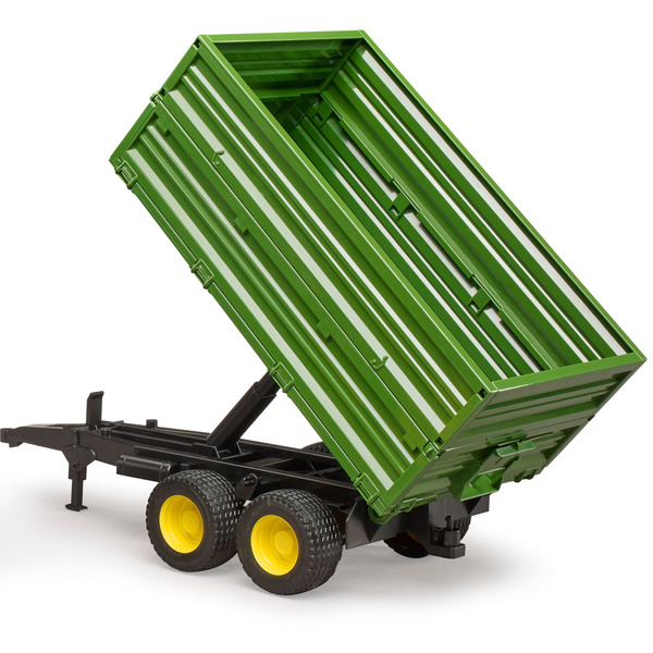 Bruder 03155 Трактор John Deere 7R 350 з навантажувачем фронтальним і причепом — фото 8