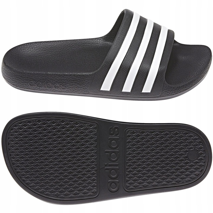 ADIDAS шльопанці чорні з білими ремінцями 31 6GA — фото 11