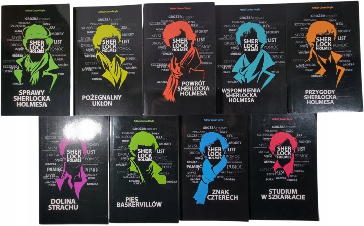 Zdjęcie egzemplarza: Sherlock Holmes Wydanie Kompletne / zestaw 9 książek / Conan Doyle