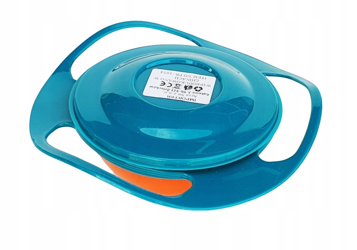 Мисочка миска непросипайка для дітей непроливайка GYRO BOWL поворотна 360 градусів — фото 4