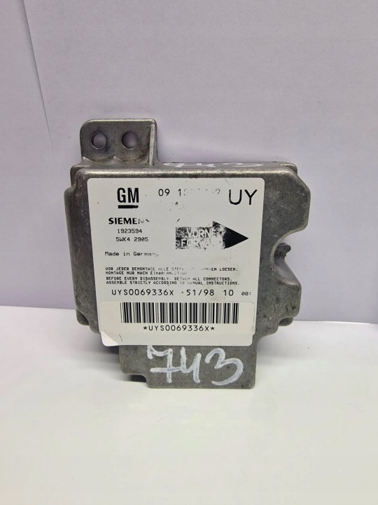Opel Vectra B 1998 Moduly airbag powietrznych 1923594