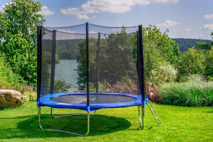 Батут садовий для дітей 252 см FUNFIT з сіткою зовнішньою 8ft — фото 7