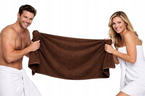 Hnědý Ručník Hotel Spa Koupelový Hrubý Ručník 600g 70x140