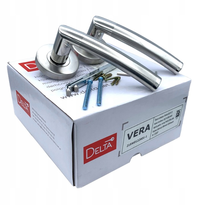 Dveřní klika Delta model Vera Inox nerezová ocel s posilovačem