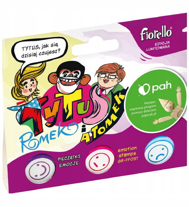 Печатки смайлики, емоції, емодзі, Tytus, Romek і A'Tomek Fiorello