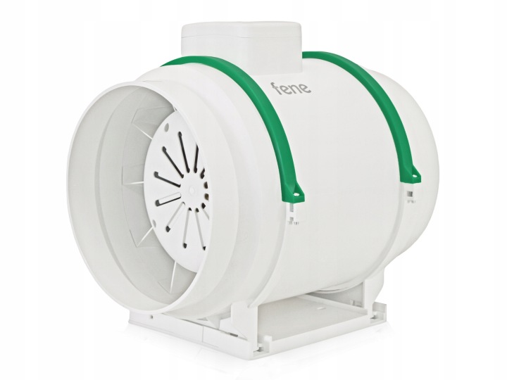 Kanálový ventilátor 1800 m³/h, plastový, průmyslový, výkonný, 250 mm