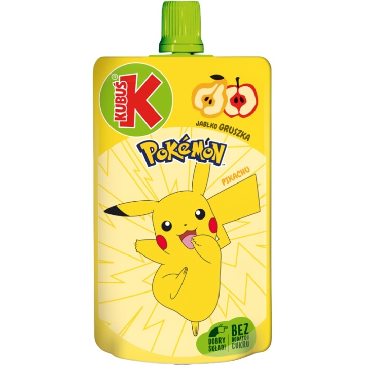 Kubuś Пюре Яблуко Груша Pokemon 100 г