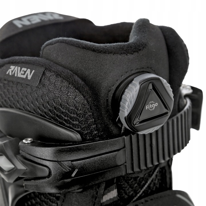 Ролики Ковзани фігурні Регульовані 2 в 1 RAVEN Pulse PRO Чорний FitGo 43-46 — фото 3
