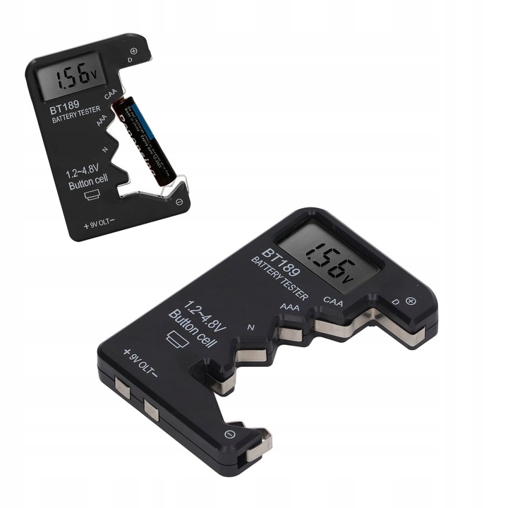 MIERNIK BATERII I AKUMULATORKÓW CYFROWY TESTER WOLTOMIERZ BT189