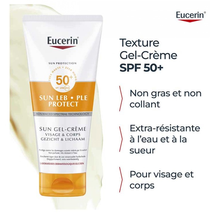 Eucerin Leb Protect Sun Gel-Cream SPF50+ 150 мл — фото 4