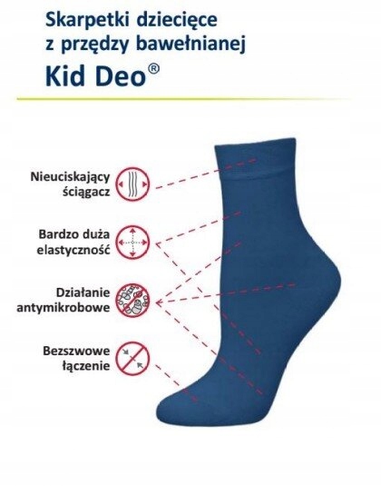 DEOMED Шкарпетки дитячі KID DEO Темно-синій 27-29 — фото 3