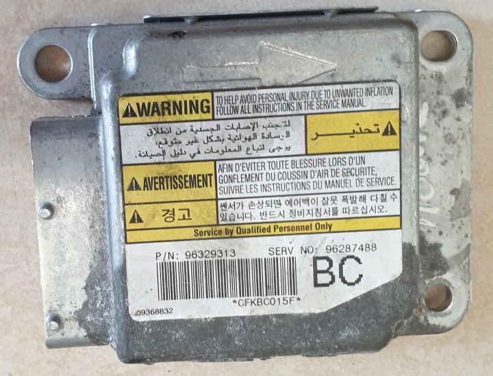 Module SENSOR Airbag POWIETRZNYCH Airbag DAEWOO NUBIRA II 1.6B OE EU