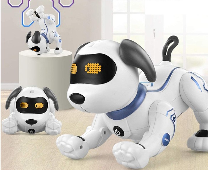 ROBOT DOG CONTROLLED RC PROGRAMMABLE RESPONDS TO VOICE COMMANDS + REMOTE CONTROL Manufacturer code 5903772586350