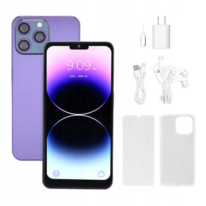 6,6 дюйма 3G Розблокований смартфон на Android 10 4 ГБ 64 ГБ Dual SIM FQ — фото 5