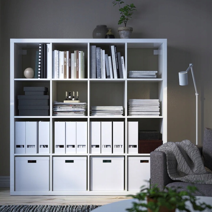 IKEA KALLAX Стелаж білий 147x147 см — фото 2