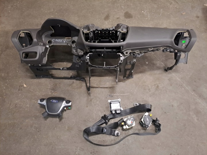 Kit Airbag complet tableau de bord Console Airbag sensor Ceinture de sécurité avant Original kpl Ford C-MAX