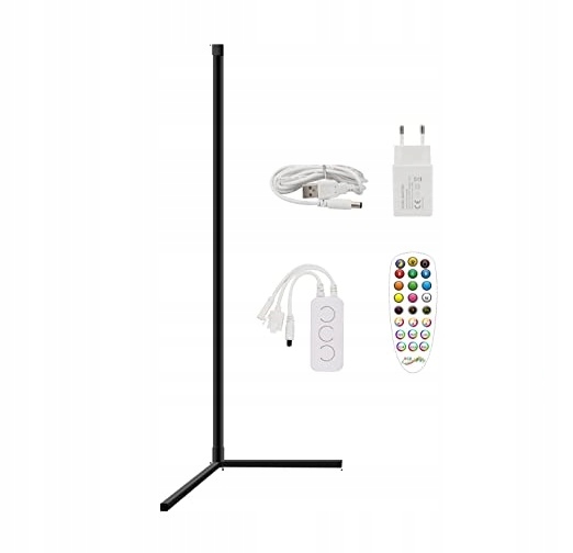Podlahová Led Lampa Rgb S Dálkovým Ovládáním 155 CM, Diy, Březen