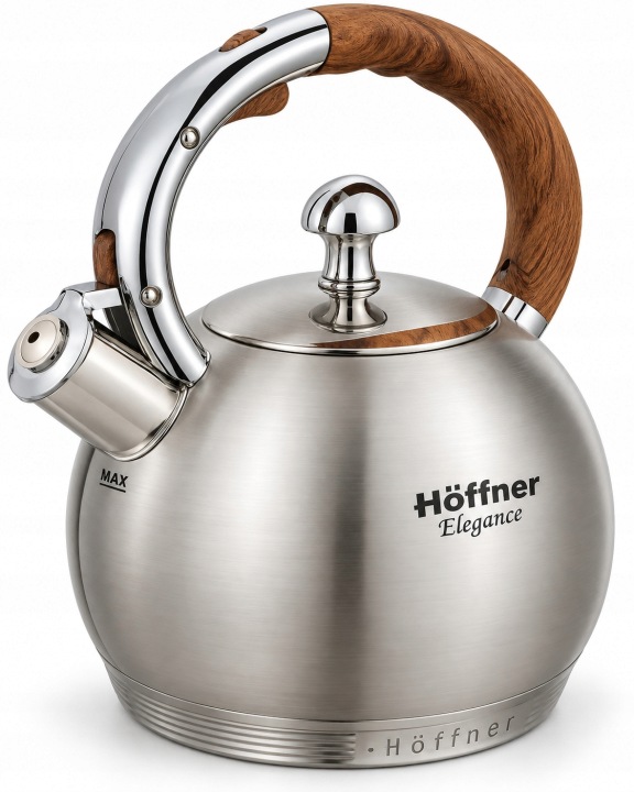 Ocelová Konvice S Píškálkou, Stříbrná, 3L, Hoffner Elegance