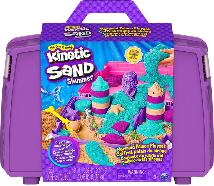 Пісок кінетичний замок русалки валіза палац KINETIC SAND 934 г + аксесуари — фото 4