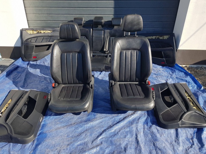 sedili pelle, in pelle POMPOWANE WENTYLOWANE Komplet Mercedes CLS W218 KOMBI EUROPA