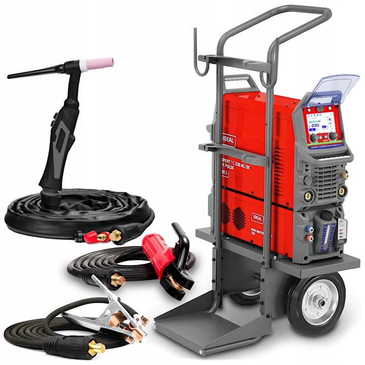 Svařovací Stroj Ideal Expert Tig 230 Ac DC Pfc Pulse Pro 5 LCD S Chladičem
