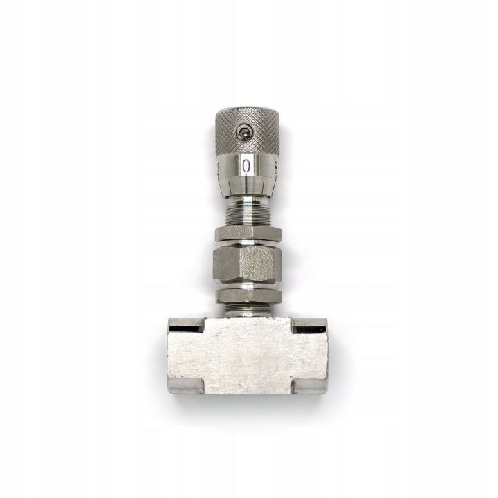 Panelový dávkovací ventil G1/4" nerezový SS304 mikropřesnost 160 bar