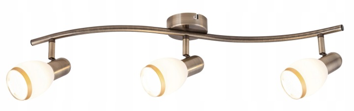 Osvětlovací lišta hnědá bílá E14 3x40W Elite 5972 Rabalux